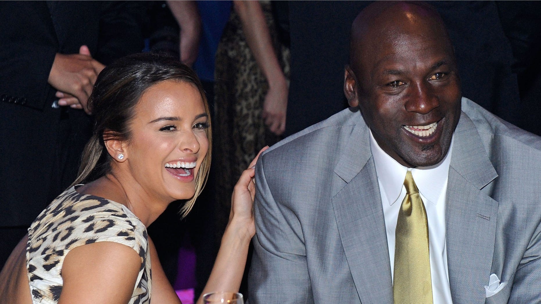 Michael Jordan and fiancee Yvette Prieto.