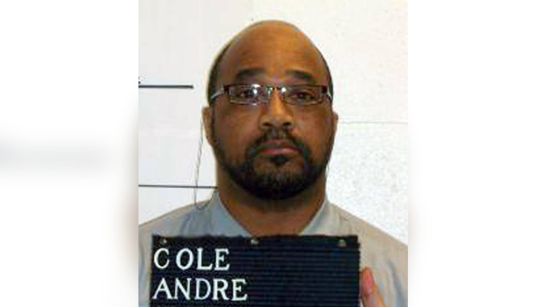 In the Feb. 10, 2014 photo provided by the Missouri Department of Corrections is Andre Cole. Cole, 52, is scheduled to die for killing a man in 1998 in a fit of anger over having to pay child support. (Missouri Department of Corrections via AP)