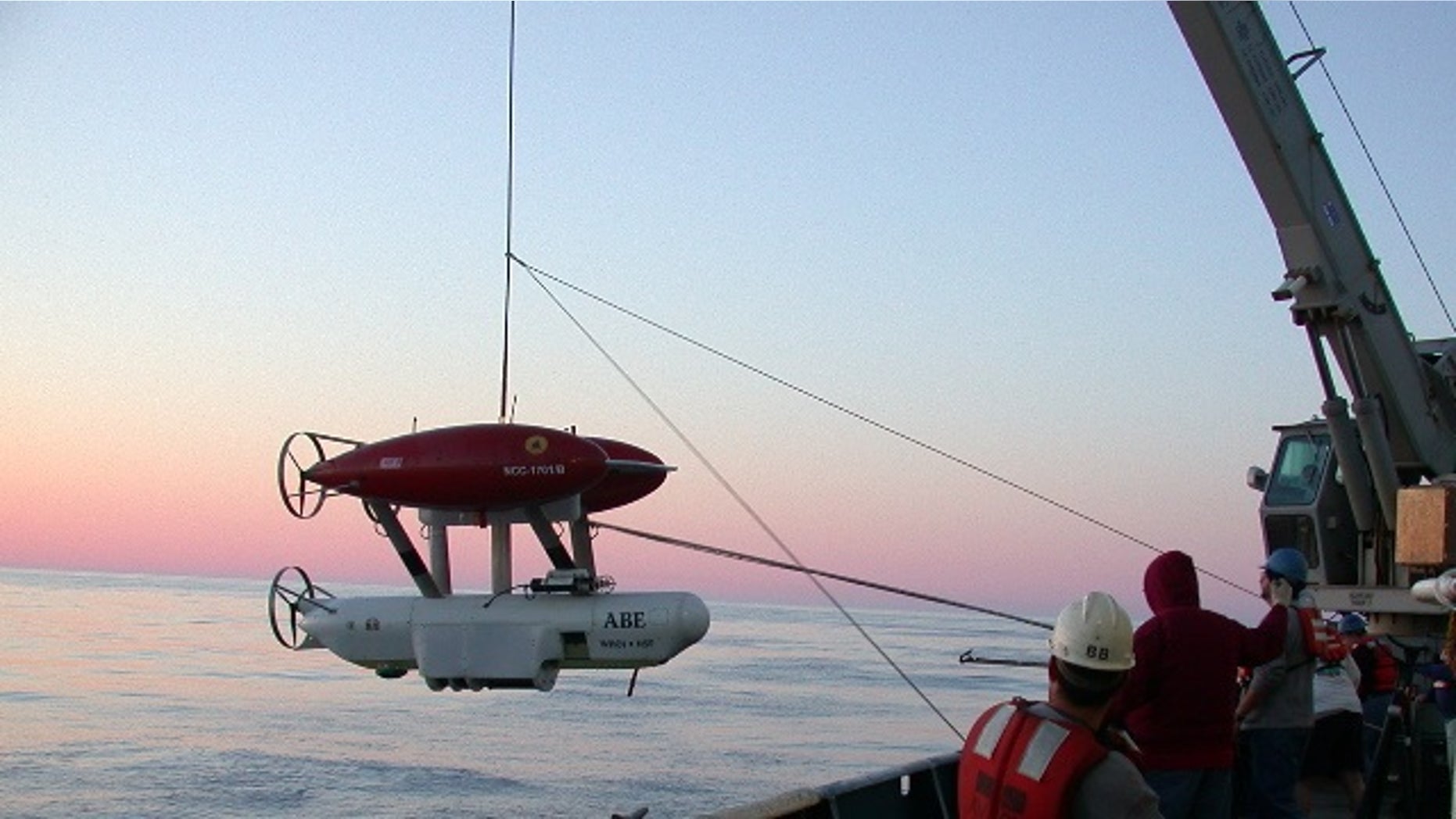 An underwater robot from the Woods Hole named ABE -- the The Autonomous Benthic Explorer -- was lost off the coast of Chile.