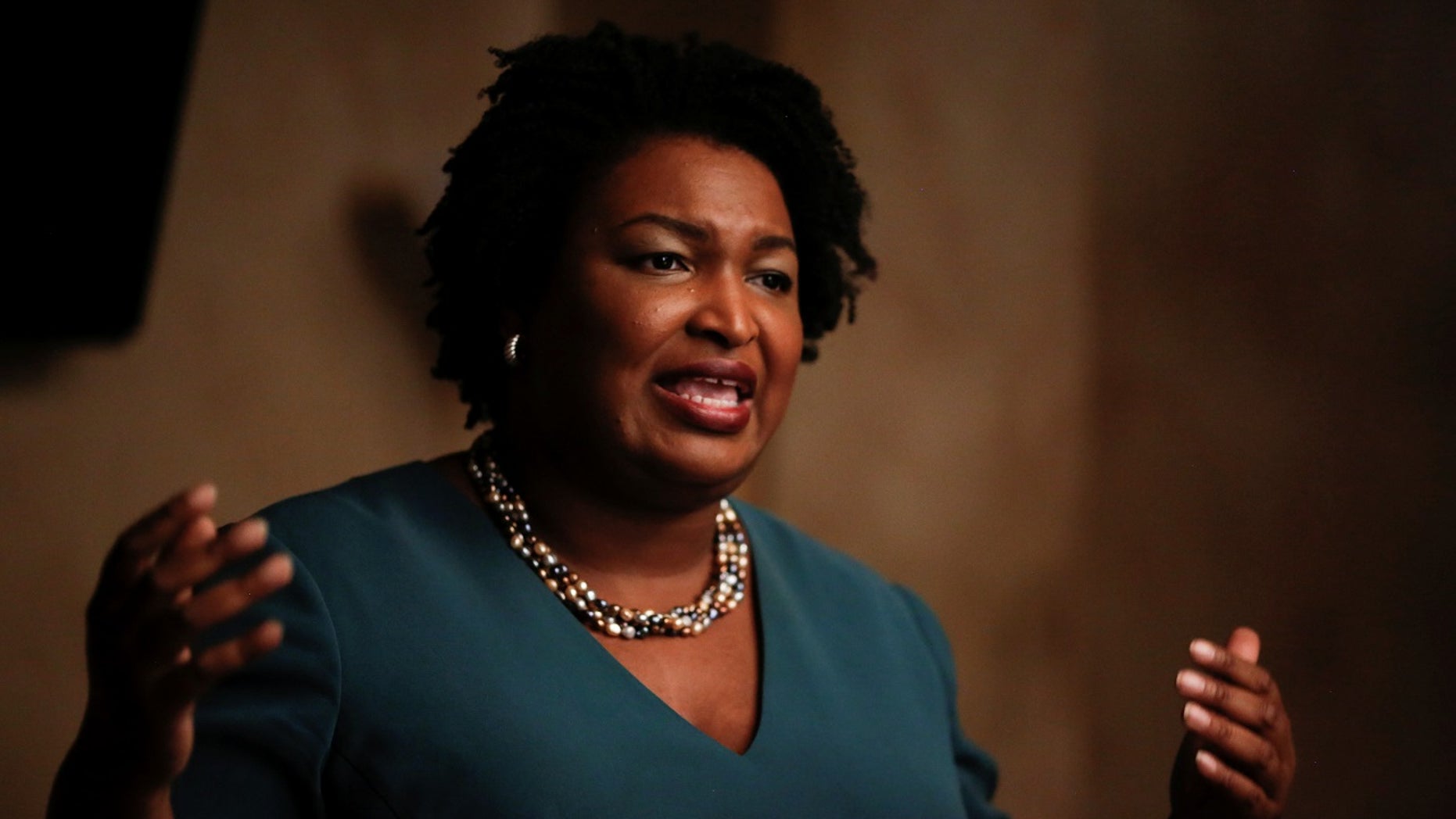 Stacey Abrams, 44, is a Democratic candidate running for governor in Georgia's upcoming gubernatorial election.