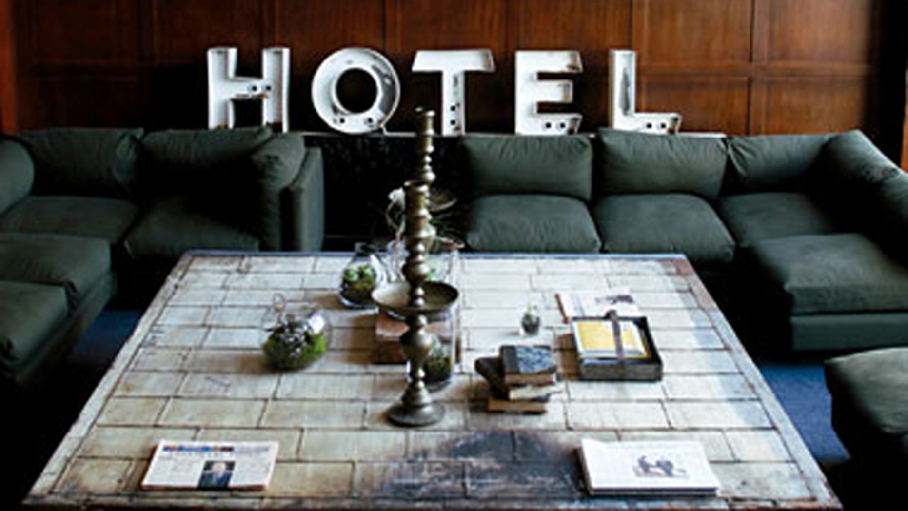 The lobby of the Ace Hotel in Portland, Oregon.