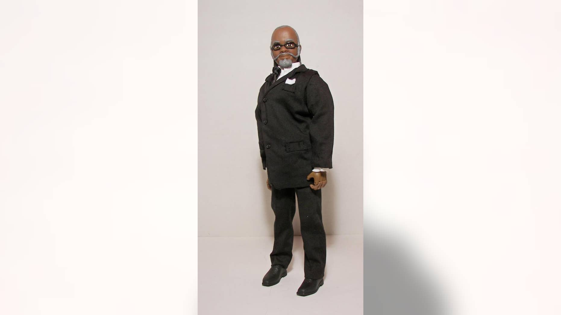 In this undated photo released by herobuilders.com, the Jimmy McMillan "The Rent is Too Damn High" doll is shown. Herobuilders.com, a Connecticut company that makes action figures is selling one of New York governor wannabe. (AP Photo/Herobuilders.com)