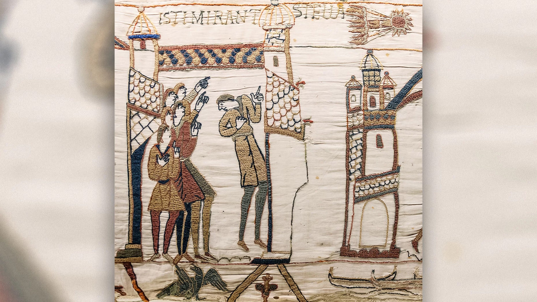 The Bayeux Tapestry features a depiction of the 1066 Halley's Comet. (Credit: Myrabella/CC by 1.0)