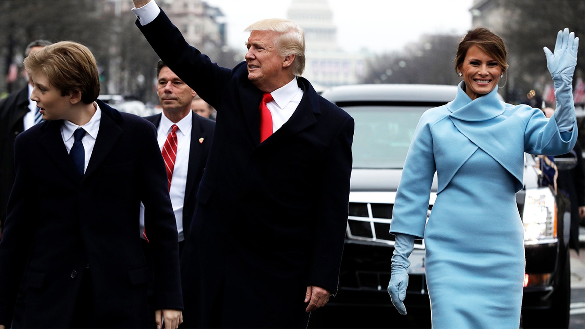 A sexy Melania Trump costume looks a lot like the First Lady's Inauguration Day outfit