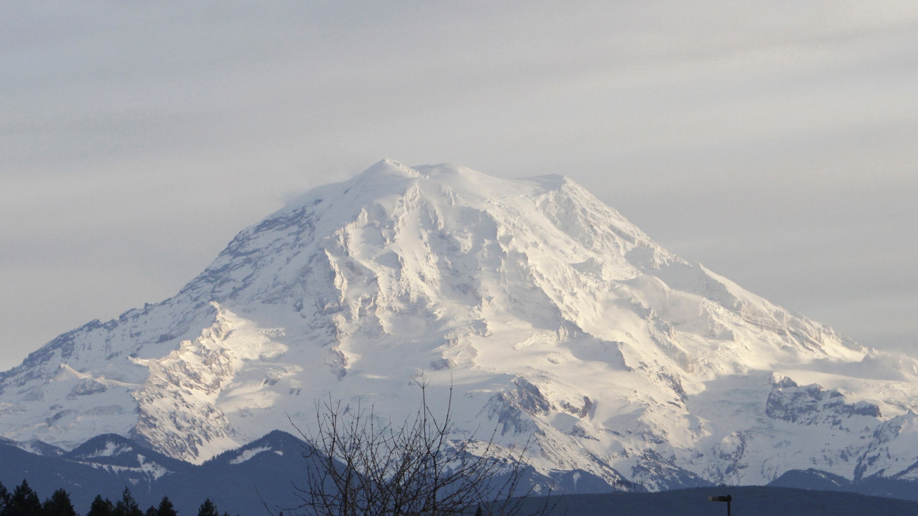 Jan. 1, 2012: A view of Mount Rainier in Washington state.