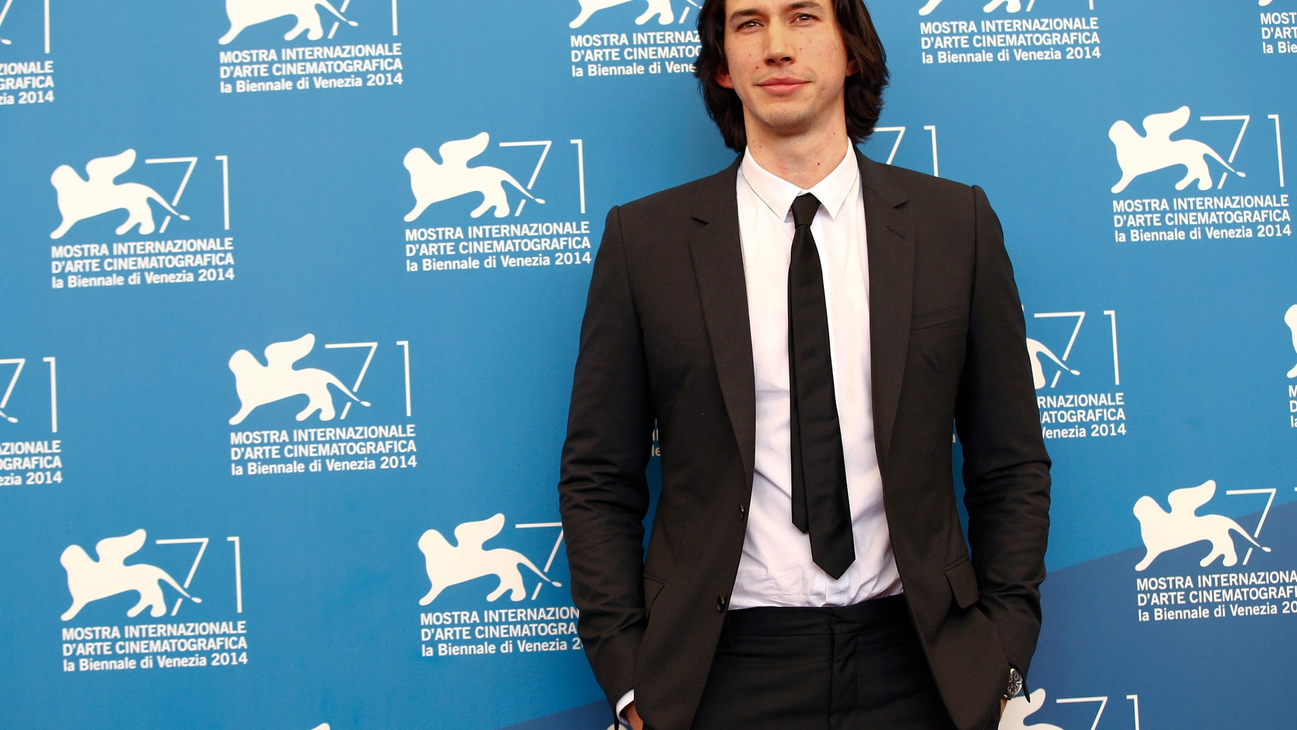 August 31, 2014. Adam Driver at the 71st Venice Film Festival.