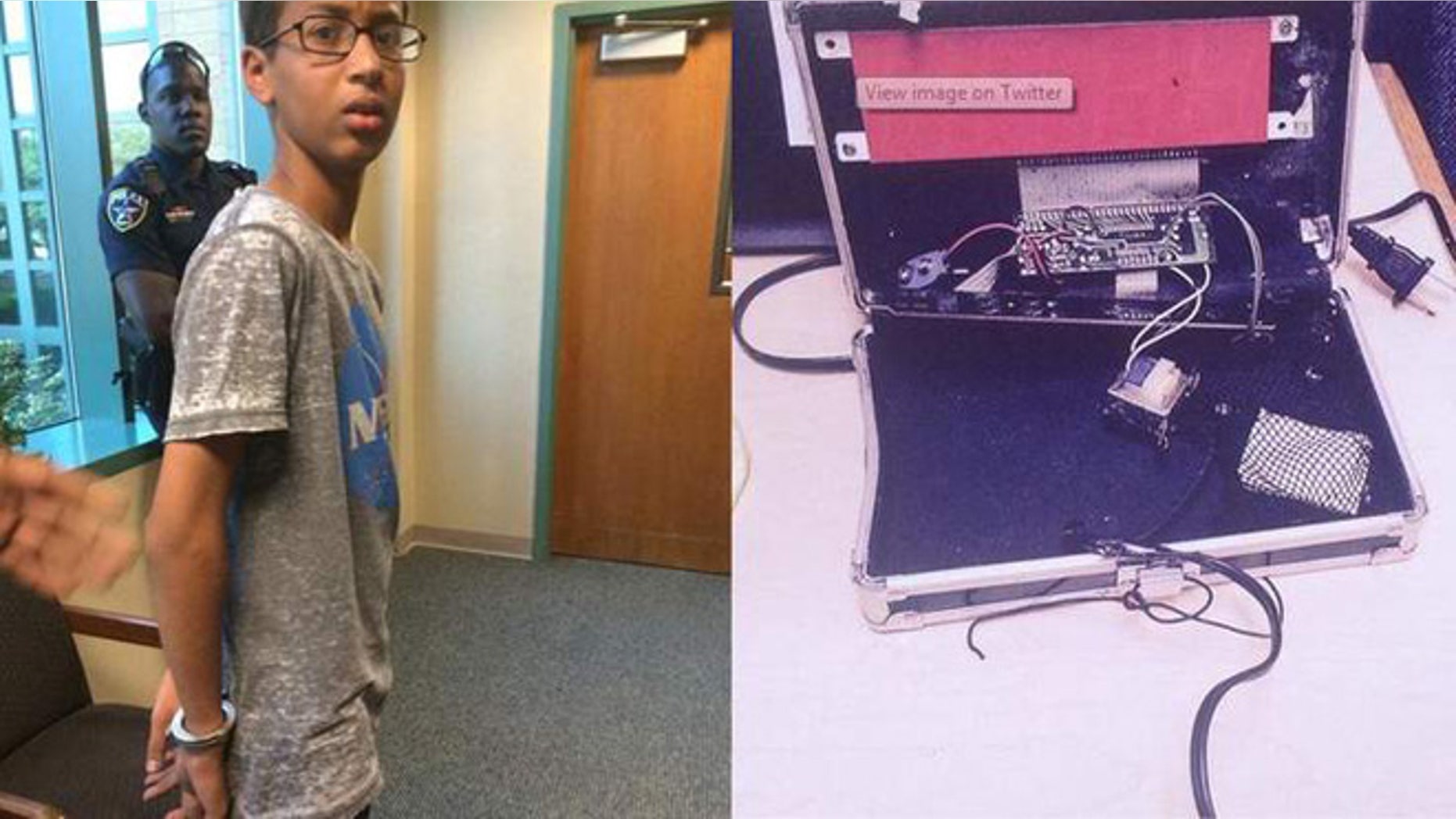 Ahmed was pulled from class last month, handcuffed and taken to a detention center after showing the digital clock to teachers.