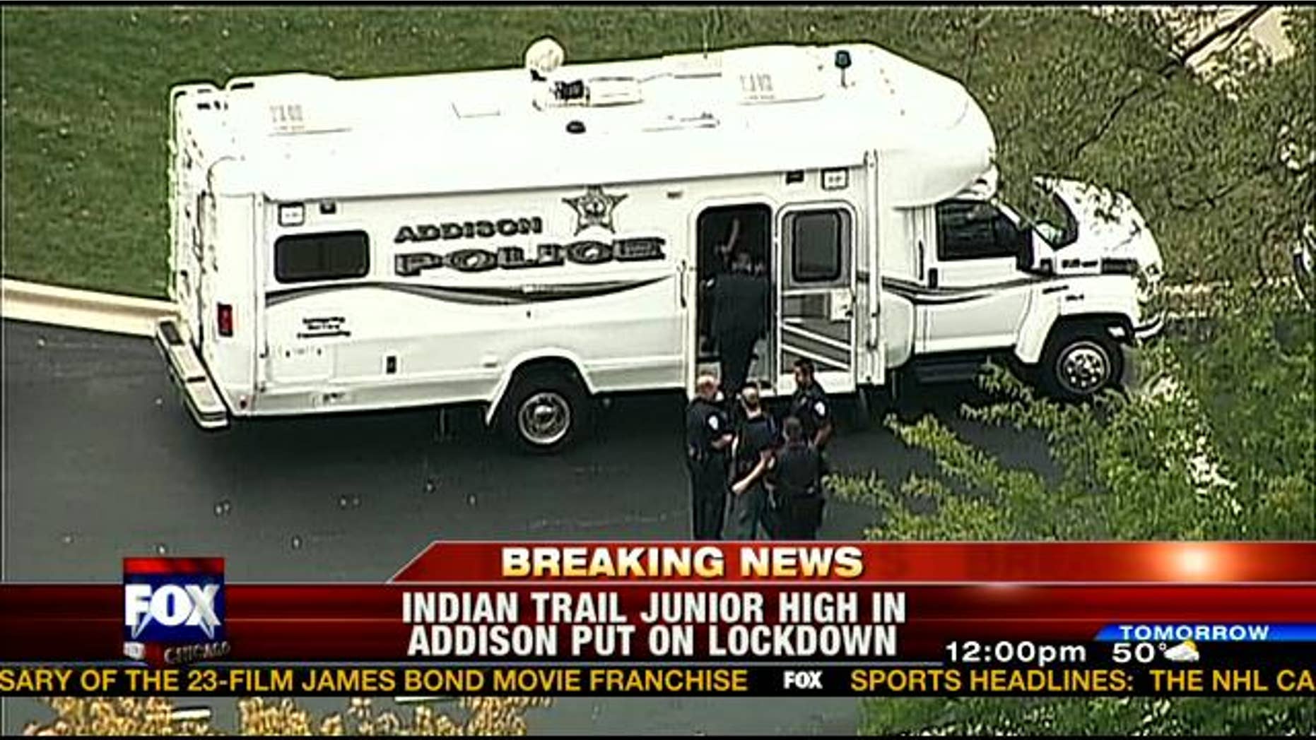 Addison Police respond to reports of a possible intruder.