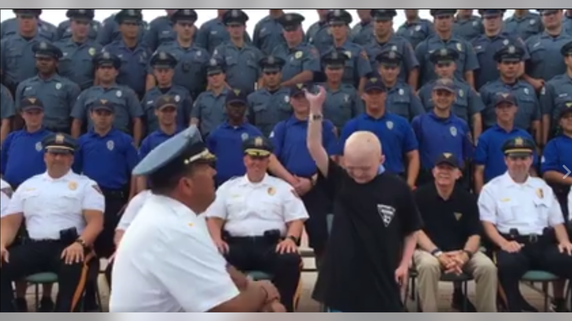 Ethan Kranig was sworn in as an honorary police officer with the Wildwood Police Department.