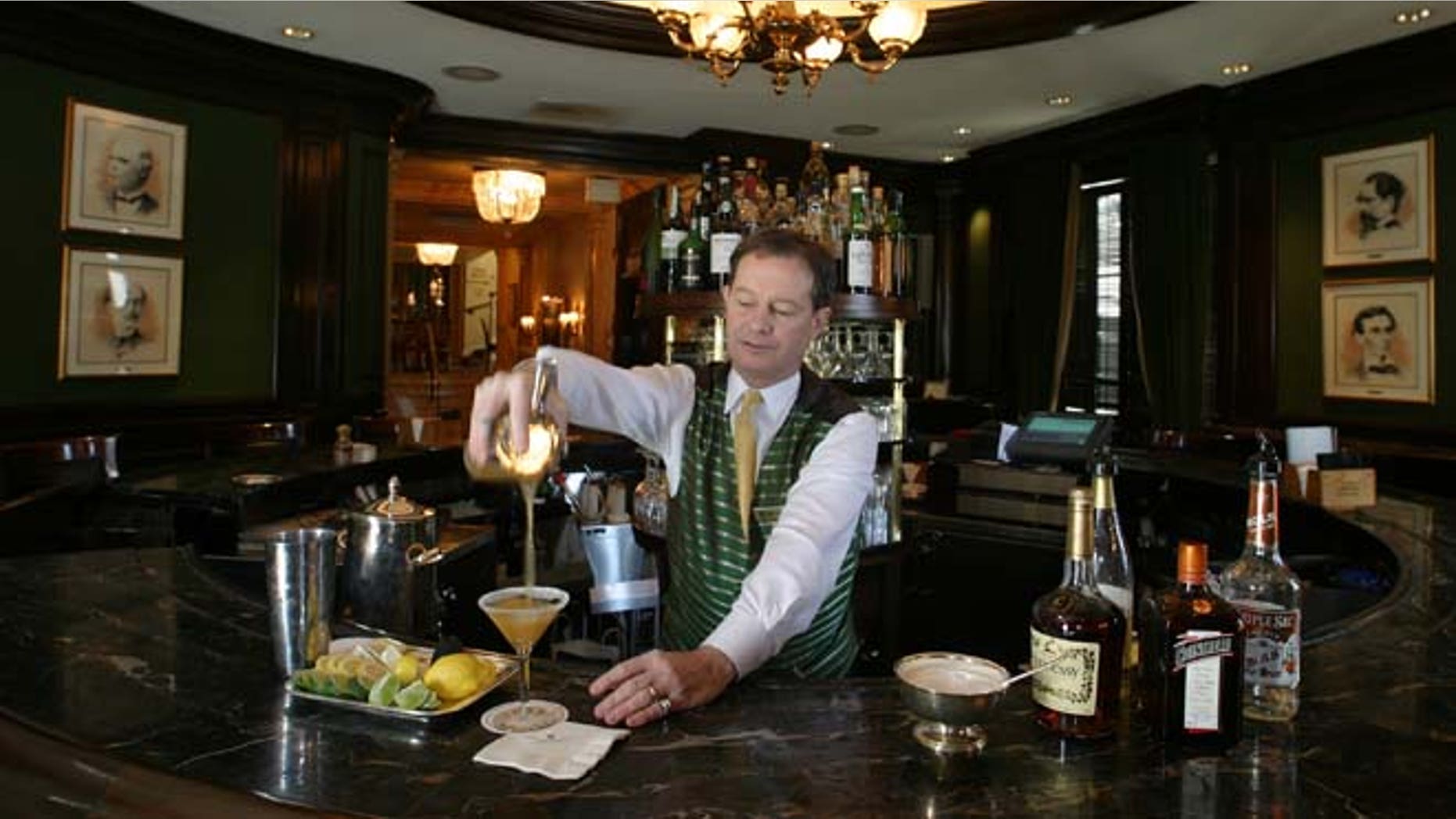 Jim Hewes at the Willard's Round Robin Bar