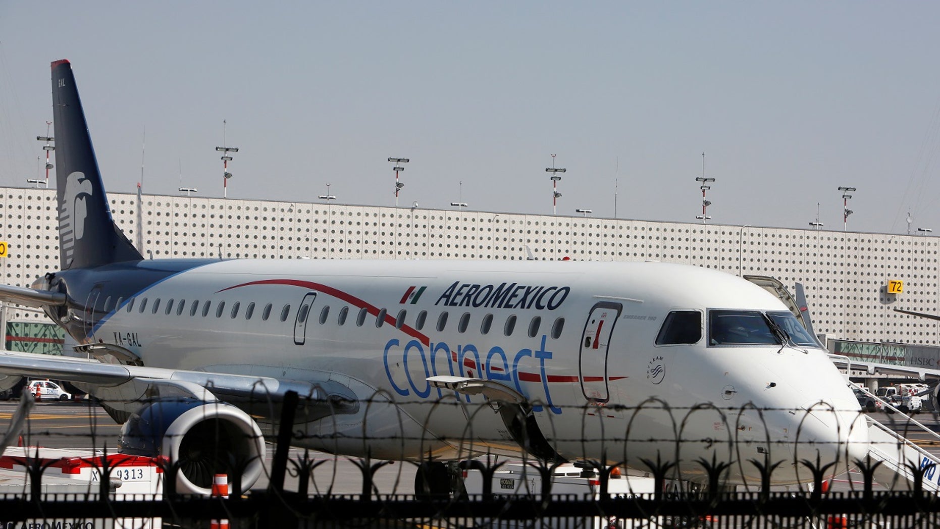 Aeromexico flight stranded on tarmac 4 hours; two ‘upset’ passengers arrested, police say