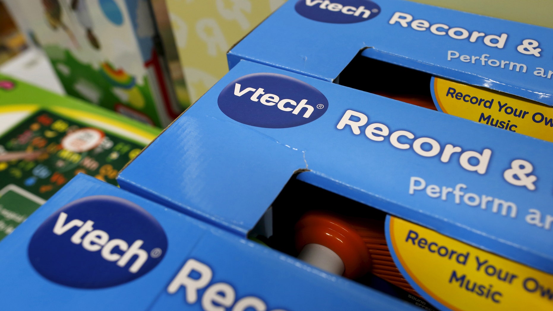VTech's products are seen on display at a toy store in Hong Kong, China Nov. 30, 2015. (REUTERS/Tyrone Siu)
