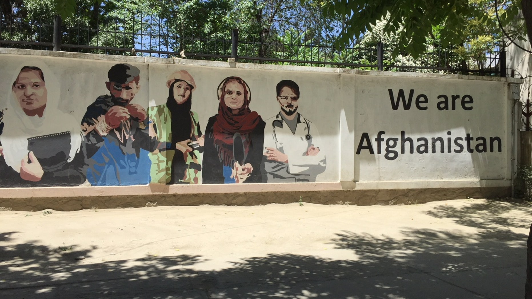 Streets of Kabul, outside the Resolute Support HQ.