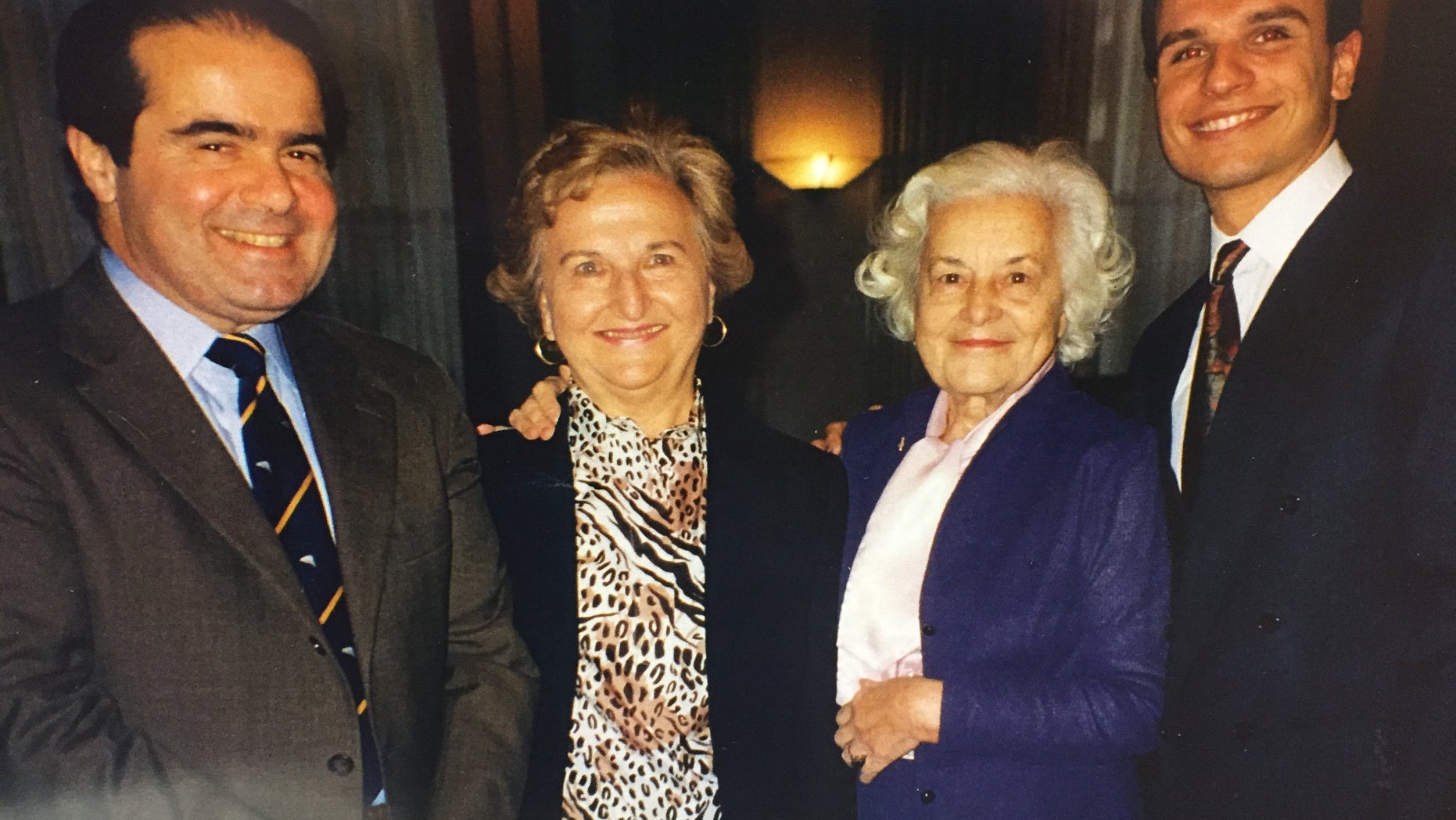 Justice Antonin Scalia, two aunts, author Arthur Aidala (Courtesy of the author)