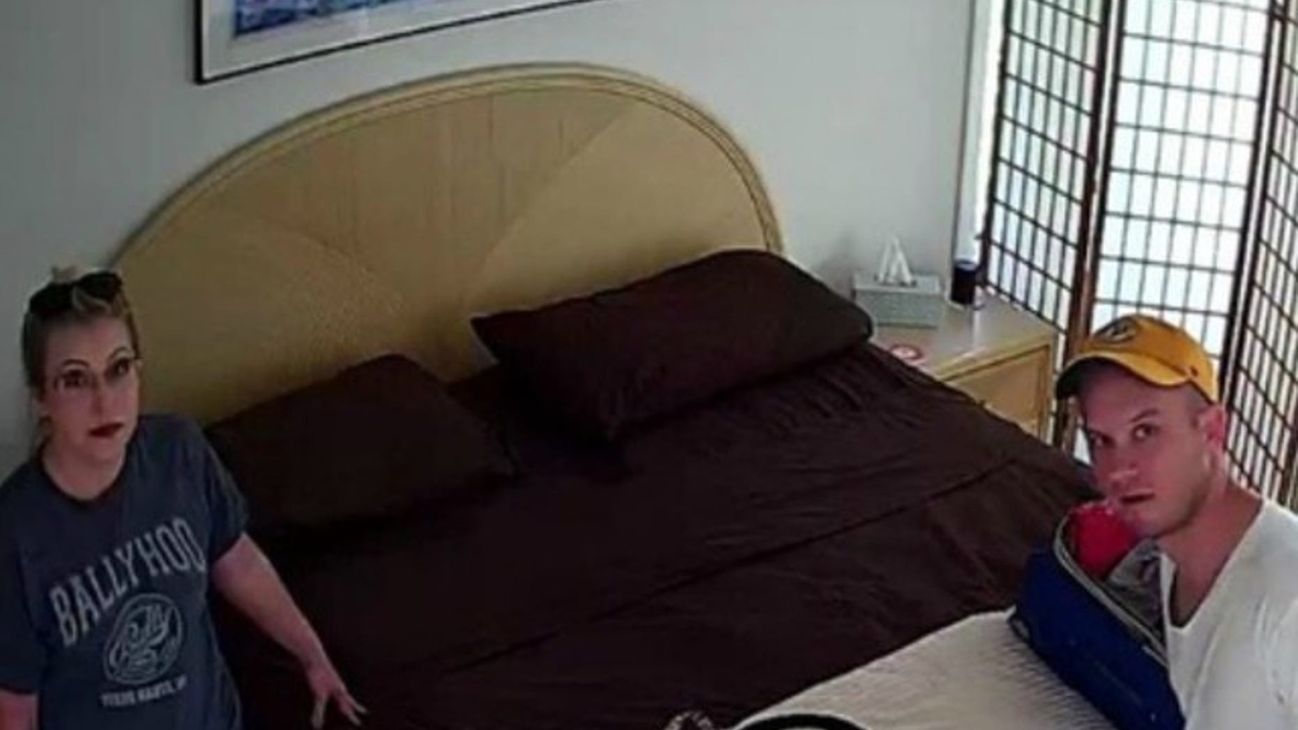 The Indiana couple found a hidden camera disguised as a smoke detector in the Airbnb apartment.