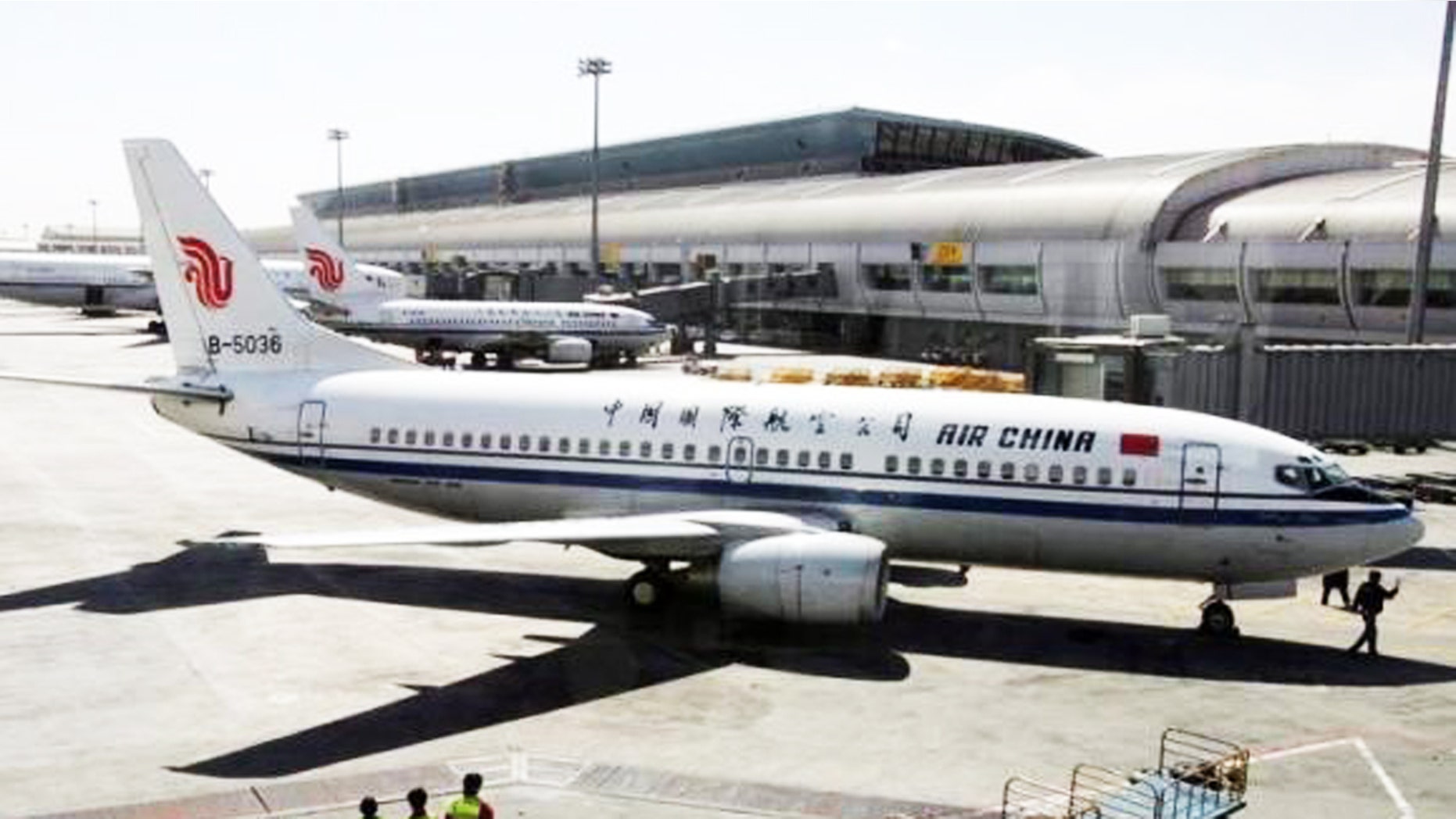 The incident occurred on the state-owned Air China Airlines.