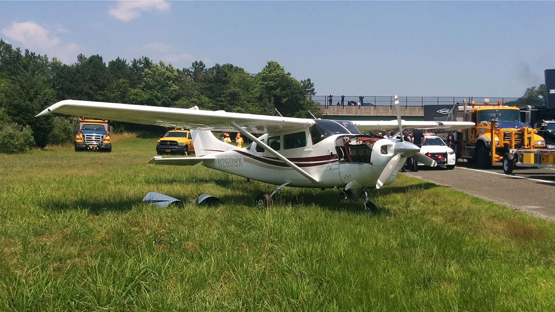Jim O'Donnell made an impressive landing on the Sunrise Highway on Wednesday.