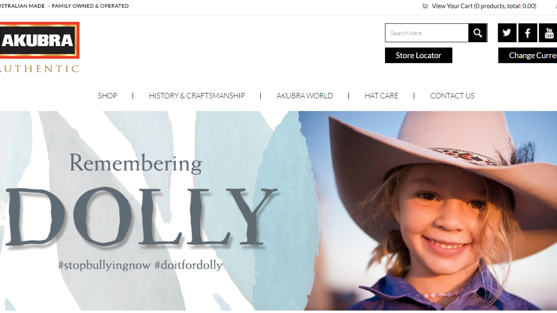 Amy "Dolly" Everett, who was the face of Akubra hats, committed suicide last week.