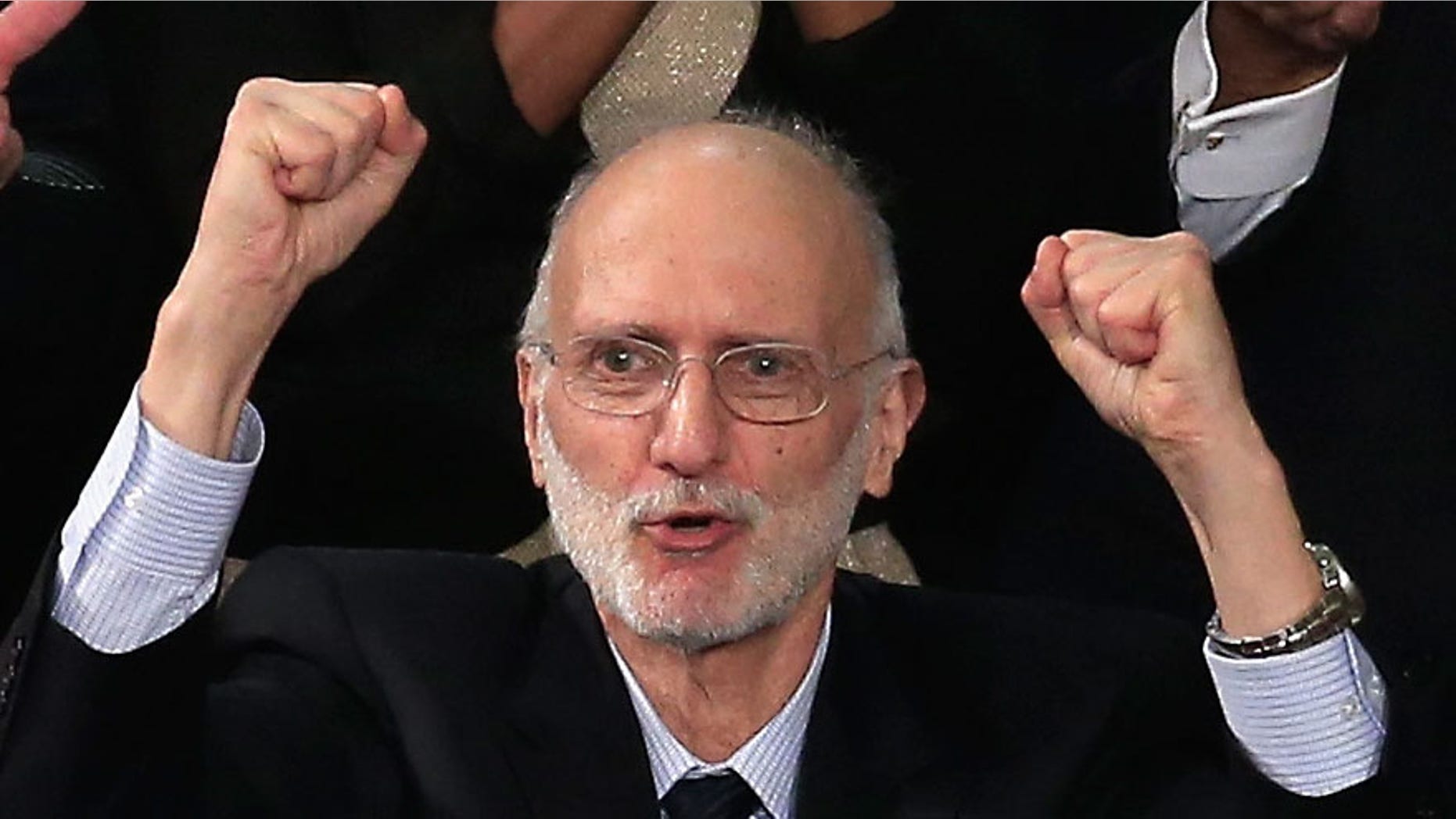 WASHINGTON, DC - JANUARY 20, 2015: Alan Gross shortly after he was freed from a Cuban prison. (Photo by Rob Carr/Getty Images)