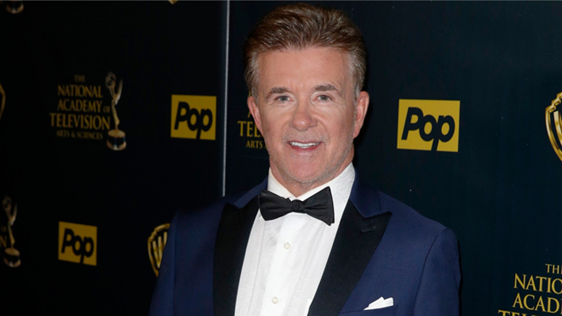 Actor Alan Thicke poses backstage at the 42nd Annual Daytime Emmy Awards in Burbank, California April 26, 2015. REUTERS/Patrick T. Fallon - RTX1AE3D