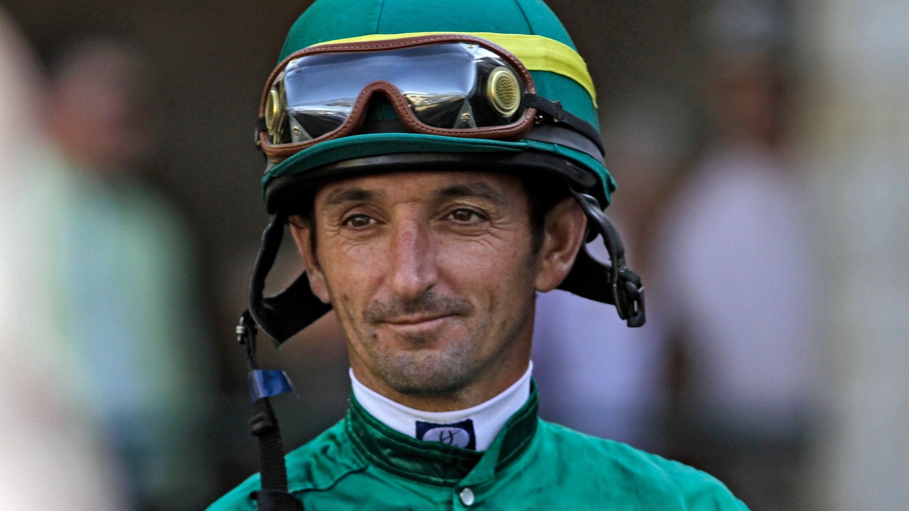 Oct. 16, 2010: Robby Albarado before a horse race at Keeneland Race Course in Lexington, Ky.