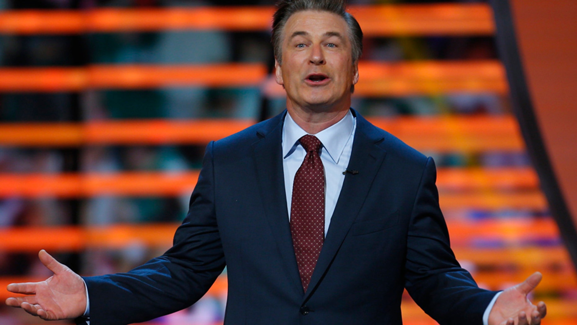 Host Alec Baldwin speaks during the NFL Honors award show in New Orleans, Louisiana February 2, 2013. REUTERS/Jeff Haynes (UNITED STATES - Tags: SPORT FOOTBALL ENTERTAINMENT) - RTR3DABD