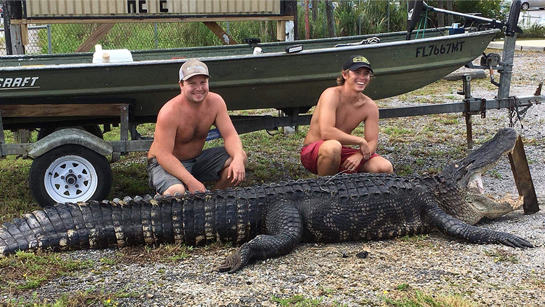 Two Florida men couldn't believe their luck when they made the huge catch.
