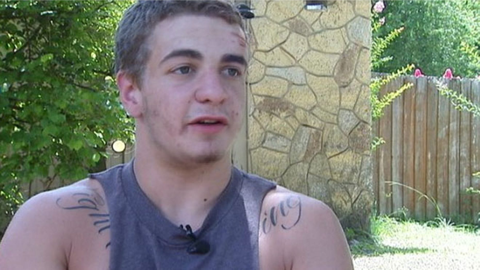 Andrew Hudson says he was swimming with friends in the Little Econ River when he was attacked by gator.