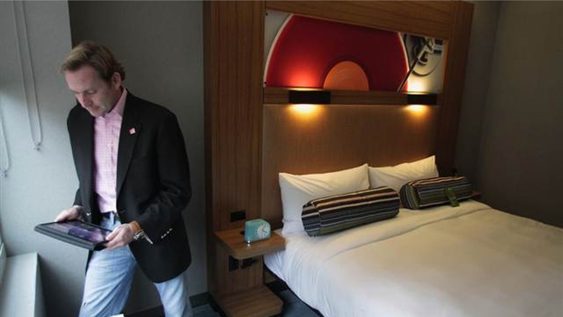 Brian McGuinness, senior vice president of specialty select brands for Starwood, in the Aloft hotel in Harlem, NYC.