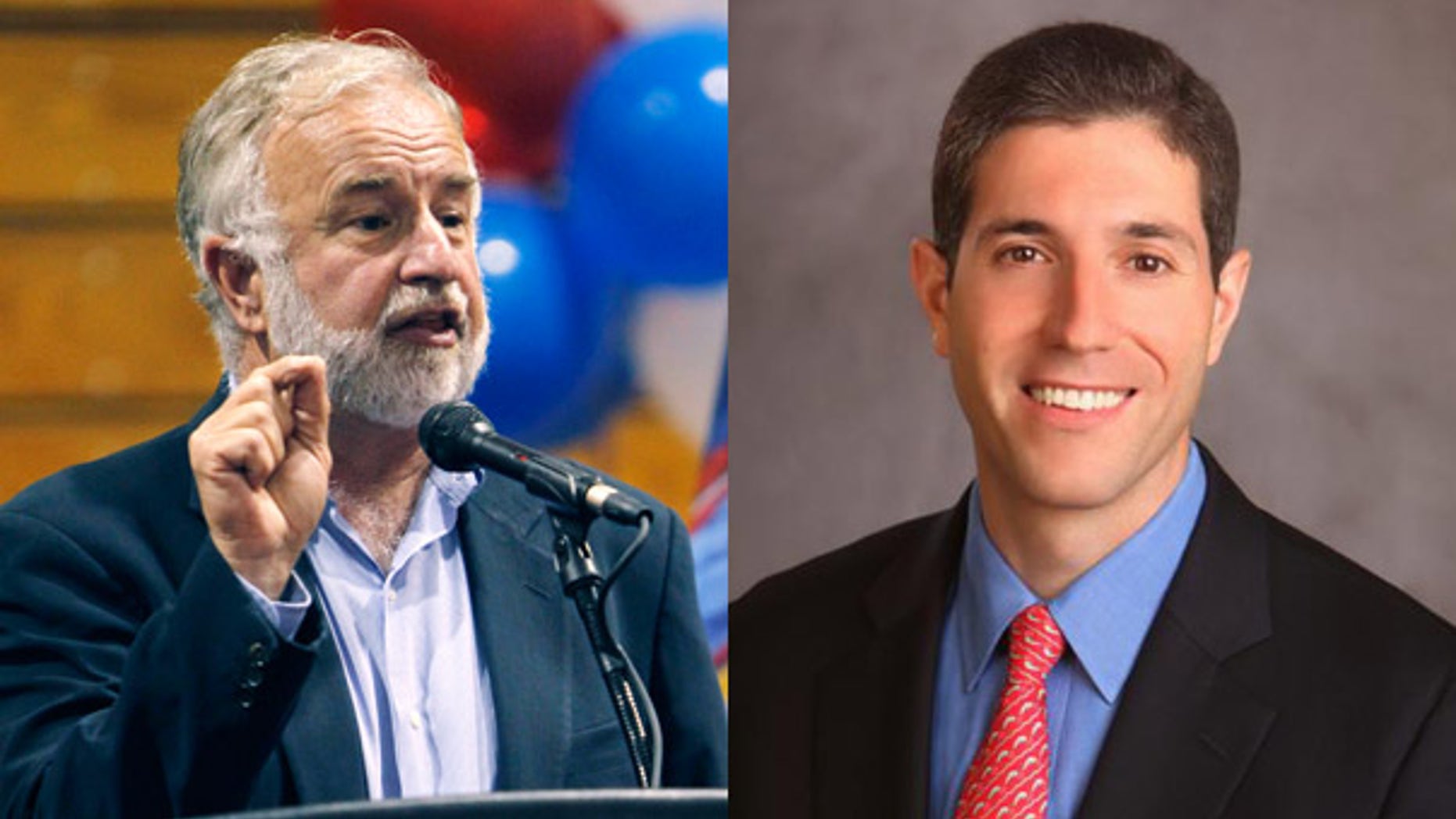 New York Democratic Rep. Tom Bishop, right, and Republican challenger Randy Altschuler.