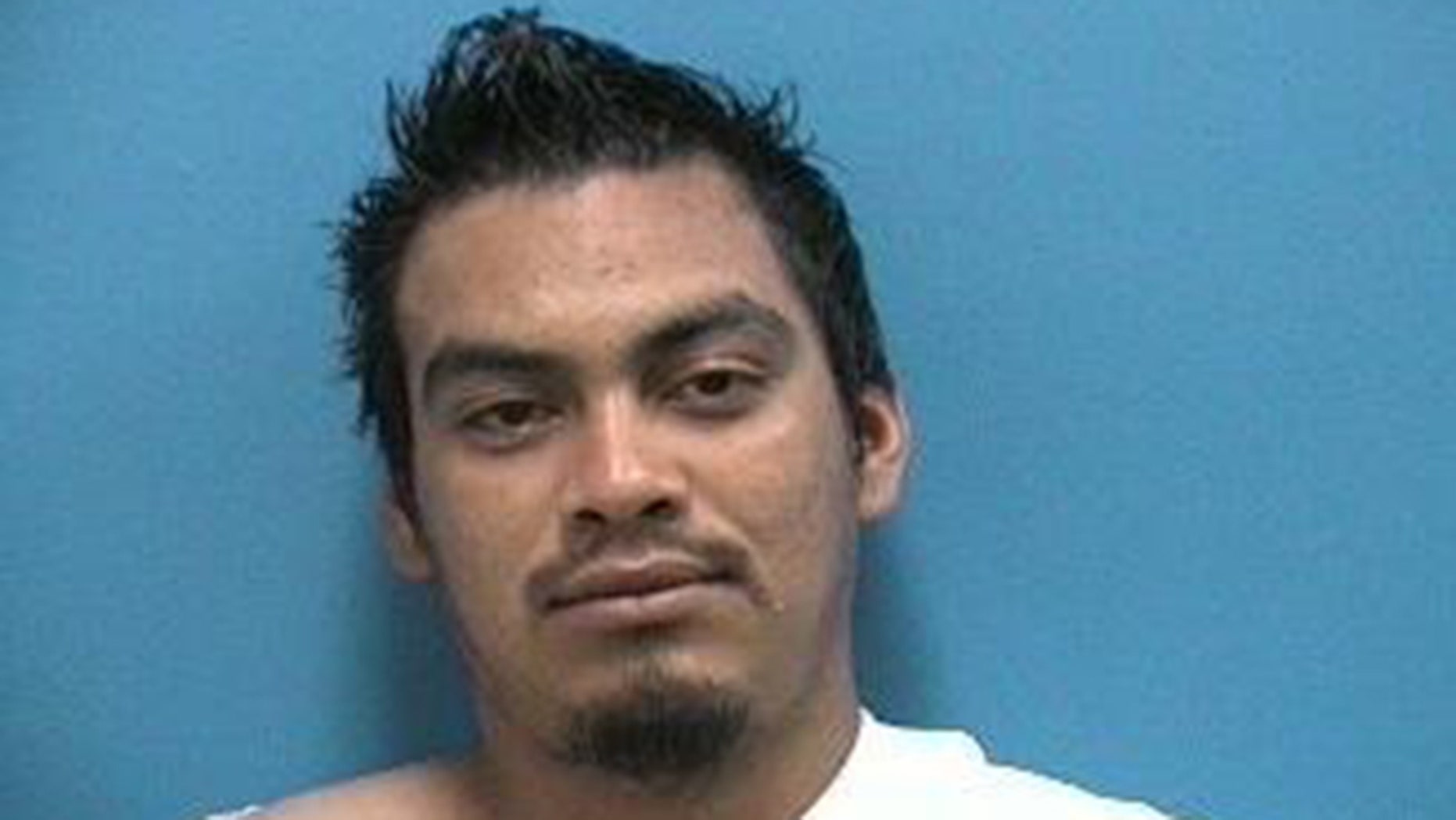 Maeli Alvarez-Aguilar was caught with a 'full rack of ribs' in his pants, police say.