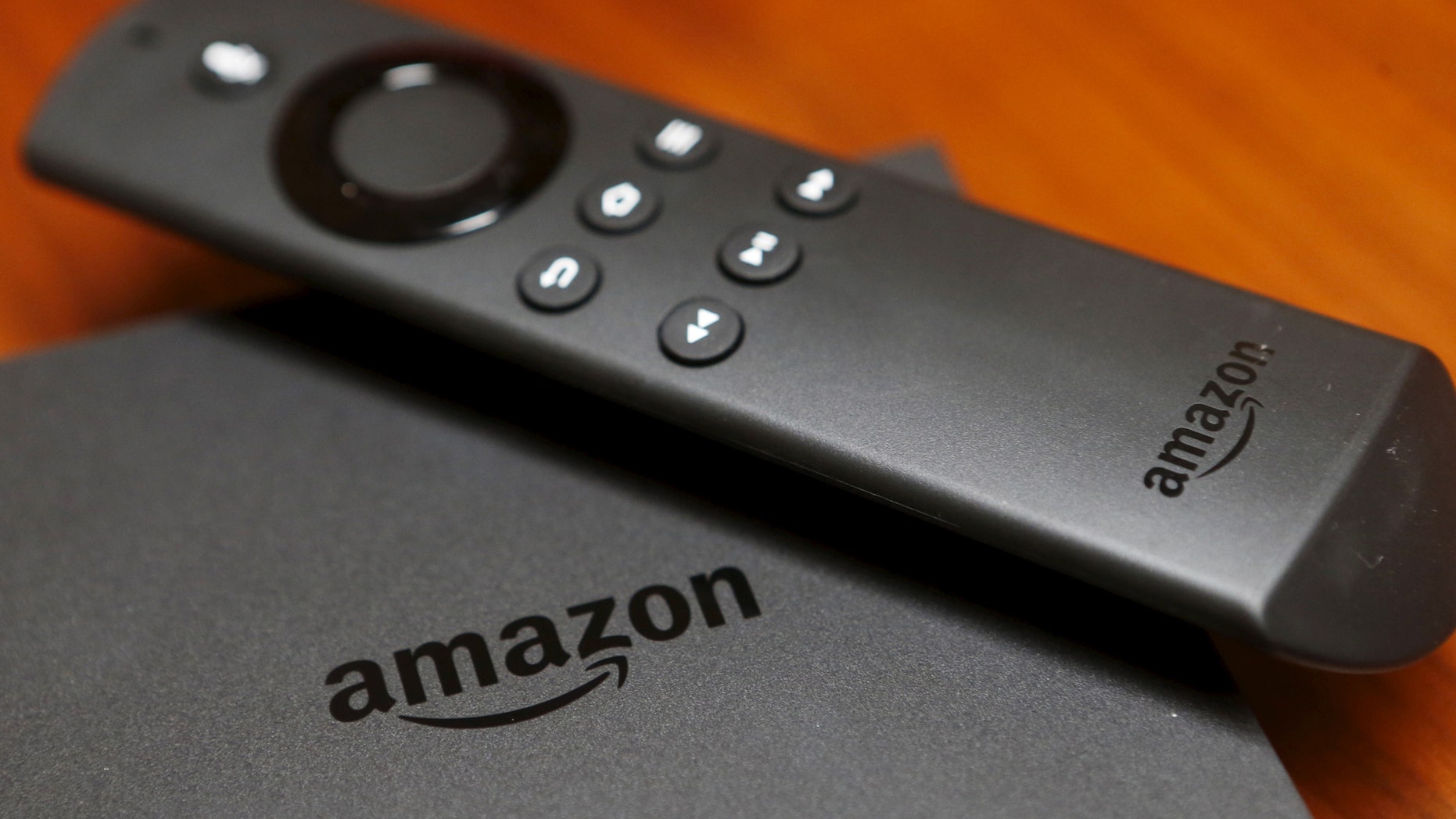 File photo: The new Amazon Fire TV is displayed during a media event introducing new Amazon products in San Francisco, California September 16, 2015. (REUTERS/Beck Diefenbach)