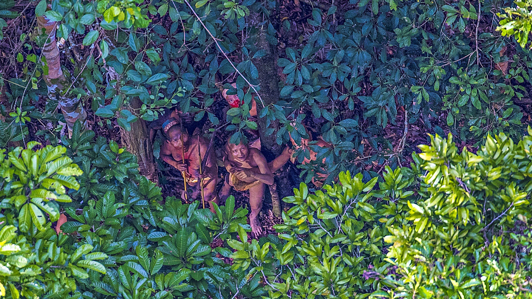 A small group of an isolated indian in Amazon, Brazil. (PHOTOGRAPH BY RICARDO STUCKERT).