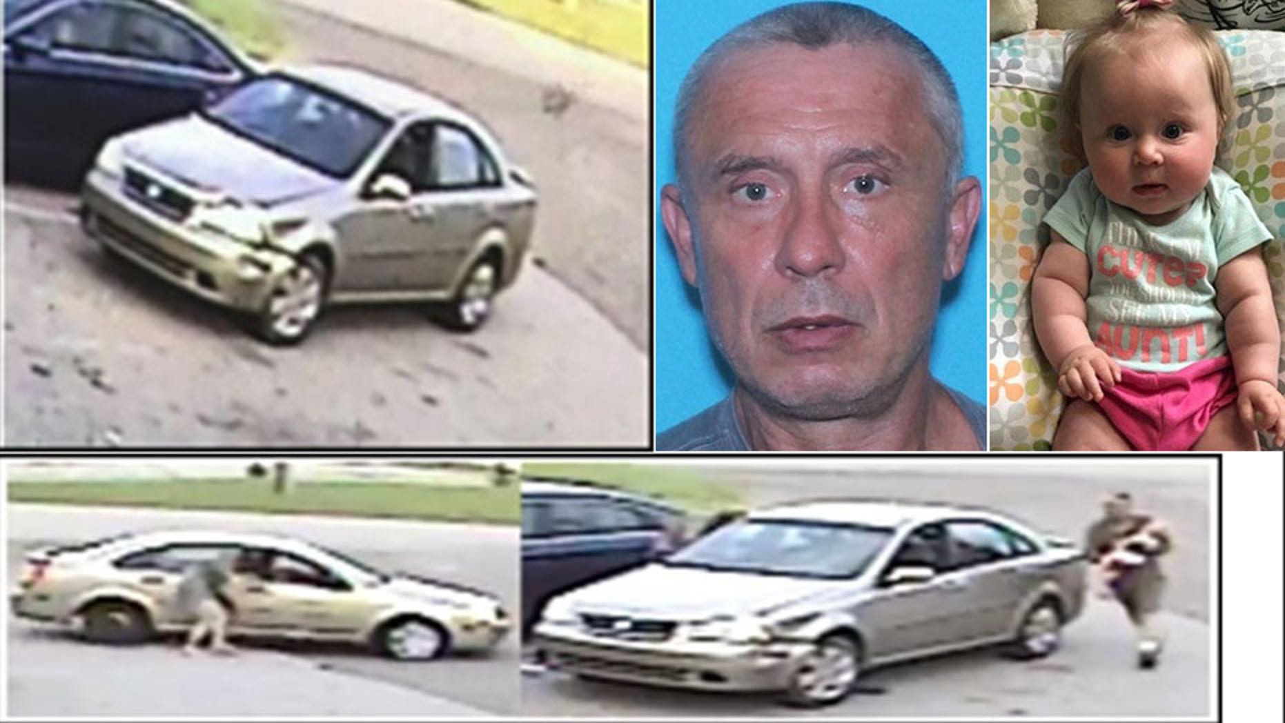 Carl Ray Kennedy is believed to be traveling in the vehicle pictured after abducting Emma Grace Kennedy on Sunday, police say.