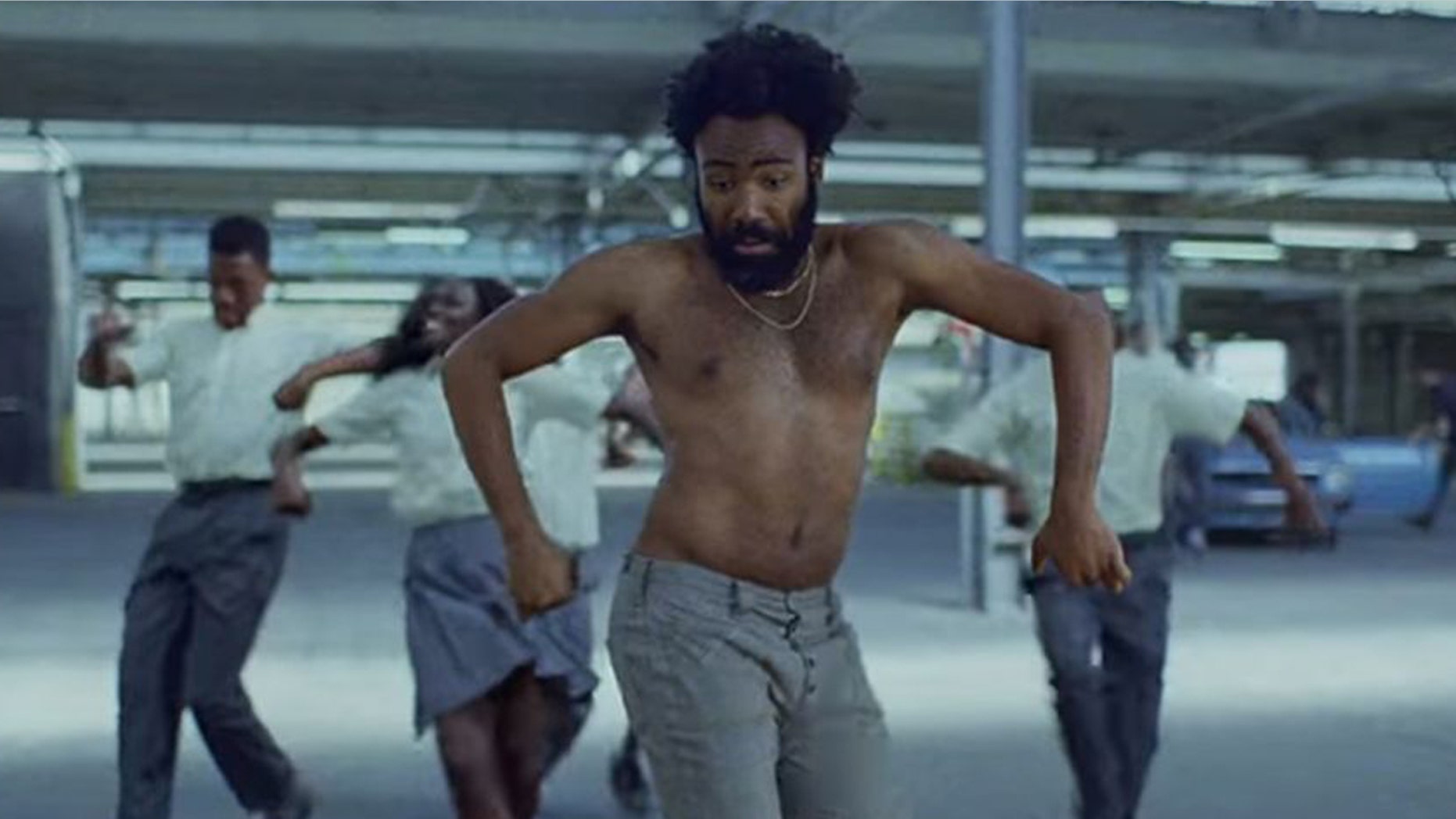 Donald Glover has taken 2018 by storm as both an actor and musician. Here the rapper dances in the music video for "This Is America." (RAC Records)