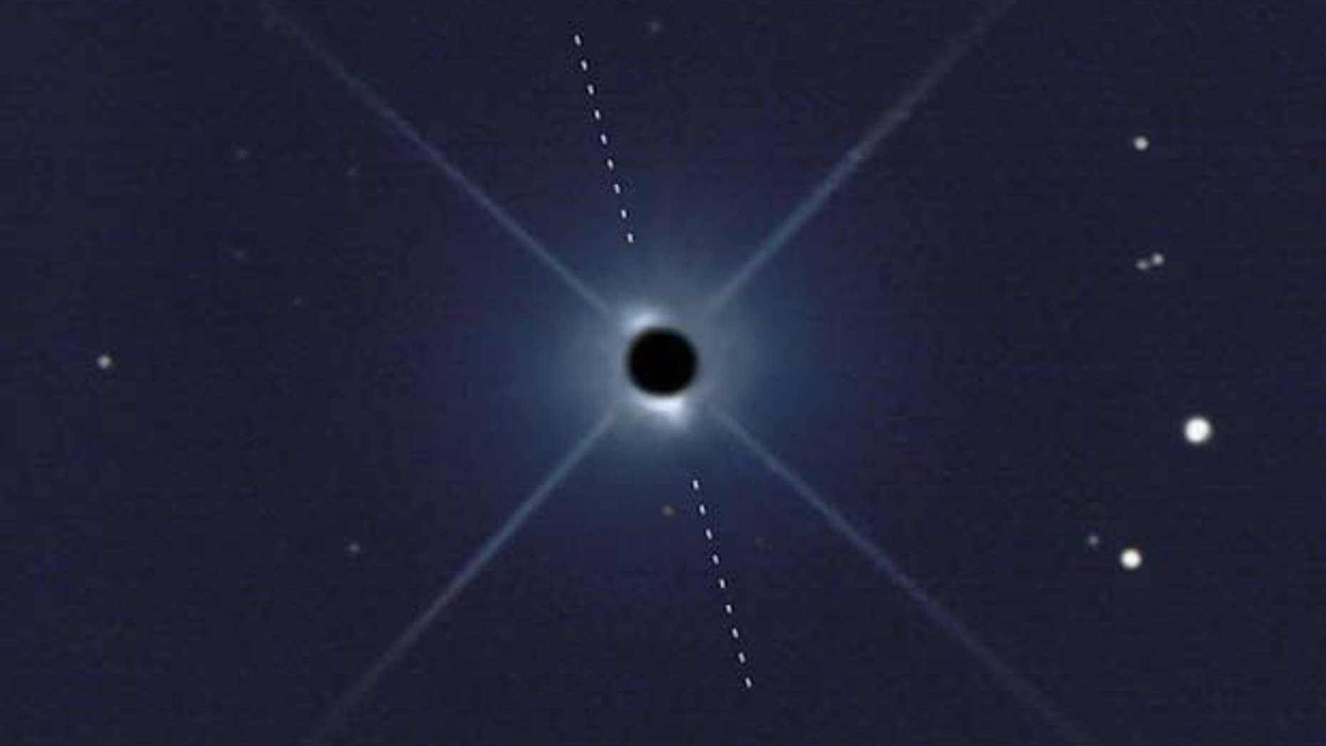 Titirangi man Rolf Olsen's picture of the star Beta Pictoris, believed to be the first image by an amateur photographer.