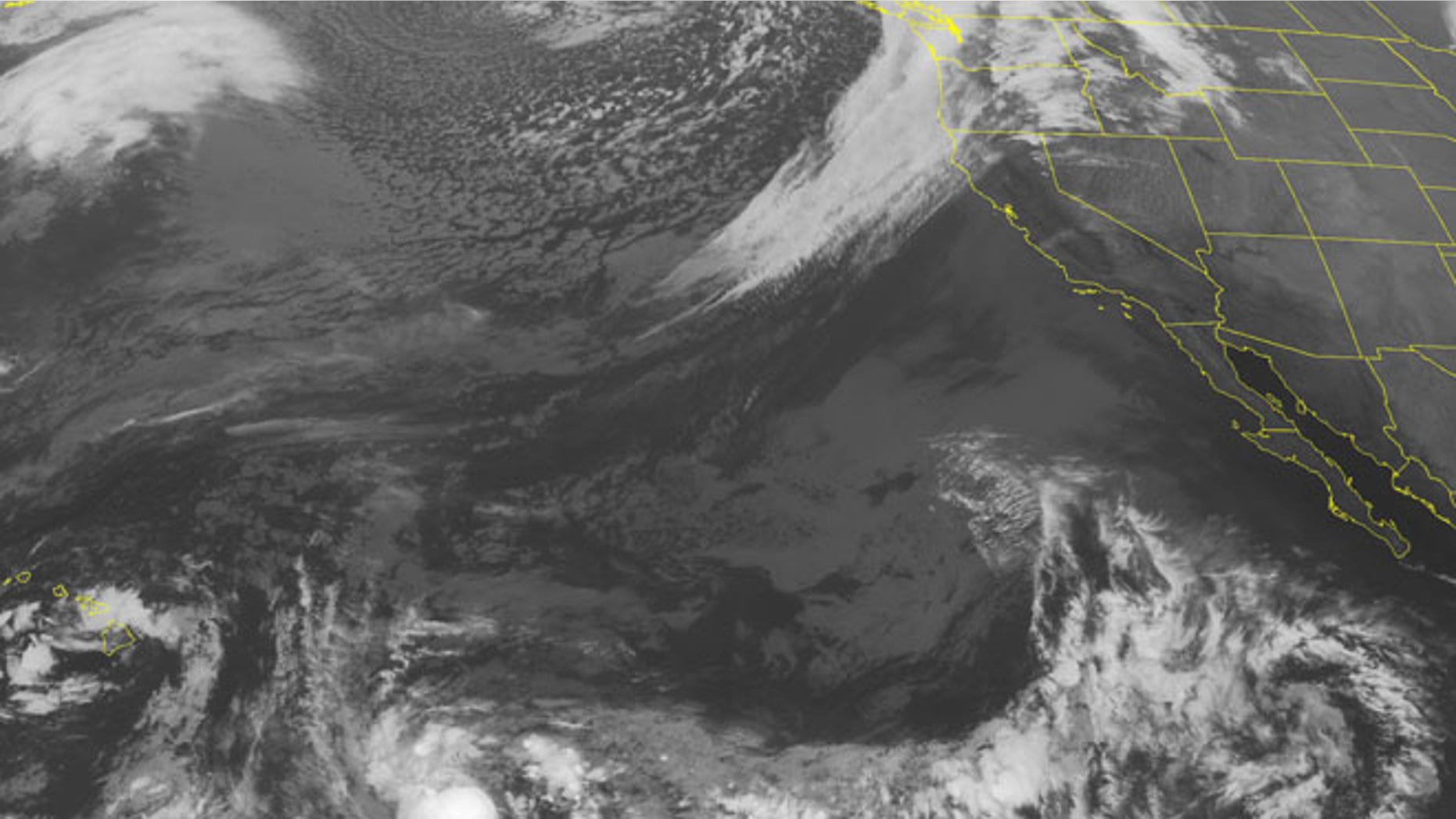 Oct. 14, 2014: Tropical Storm Ana is slowly developing to the southeast of Hawaii