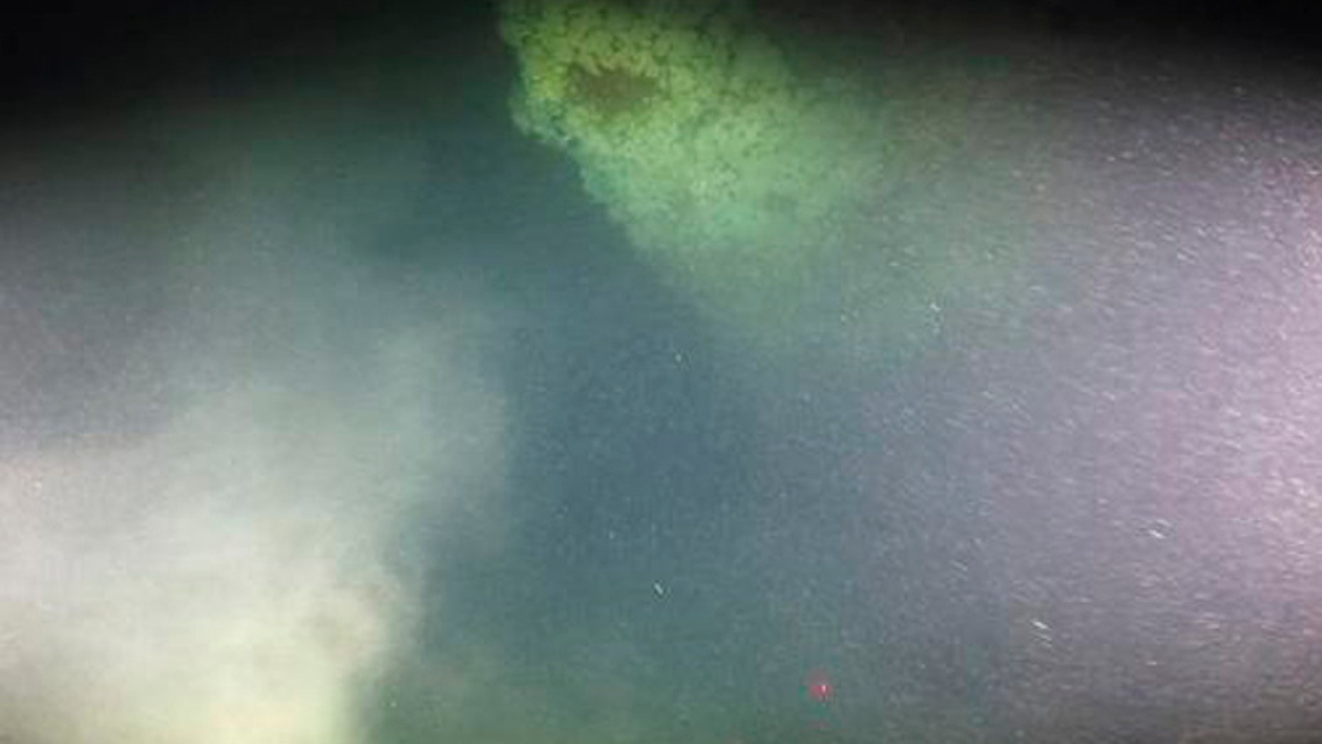 This photo released by OceanGate Inc., on June 13, 2016, shows the bow of the ocean liner SS Andrea Doria in the Atlantic Ocean near Nantucket, made during an undersea exploration of the wreck earlier this month. The ship went down after a collision nearly 60 years ago, killing 46. (OceanGate Inc. via AP)