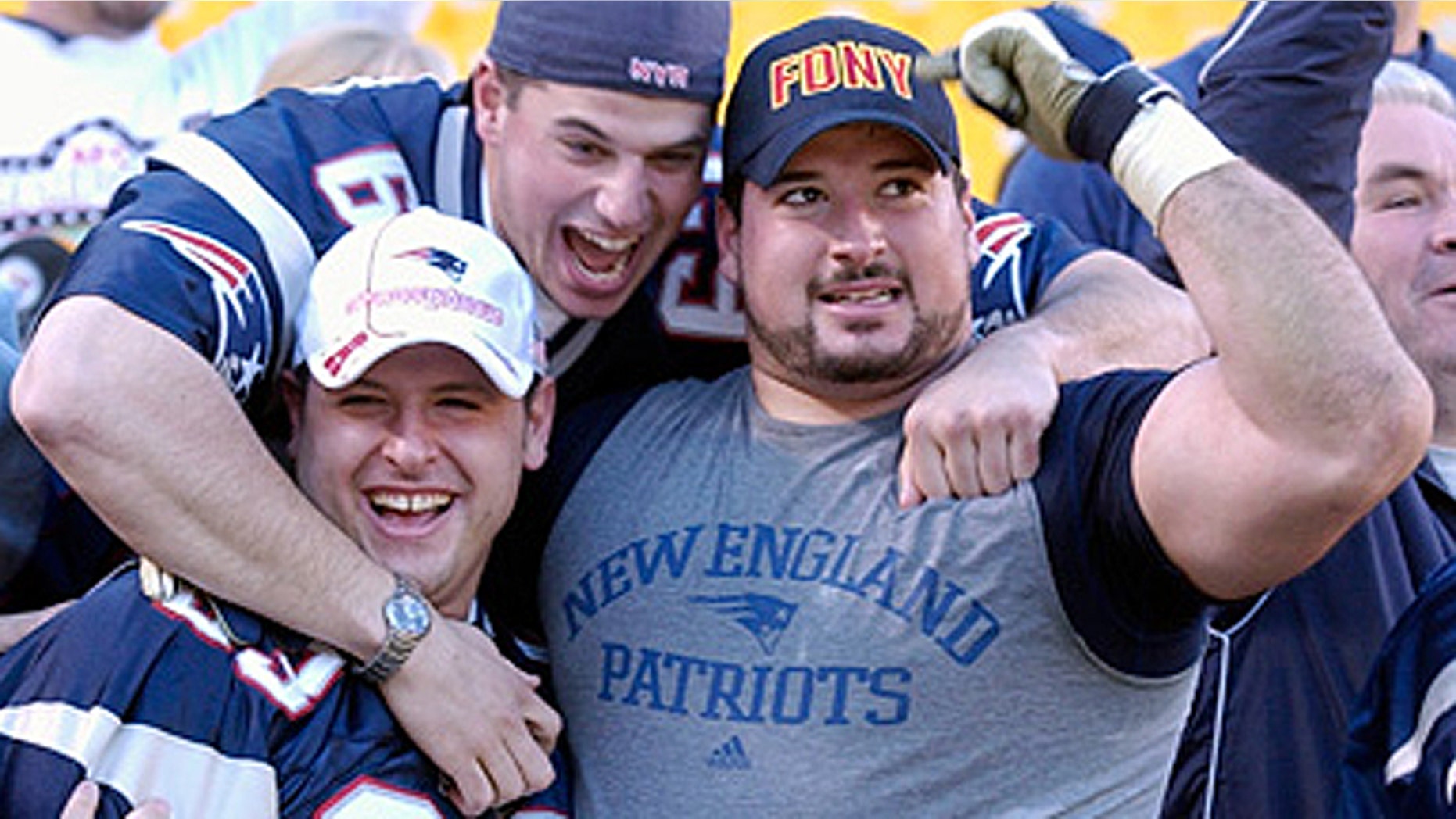 Joe Andruzzi, a former NFL offensive lineman who was diagnosed with non-Hodgkin’s lymphoma in 2007, attended Monday’s race to support runners raising money for his foundation supporting cancer research, NFL.com reports. Andruzzi, seen here in a 2009 photograph, sprang into action following the bombings and was seen carrying one victim to safety. (AP)
