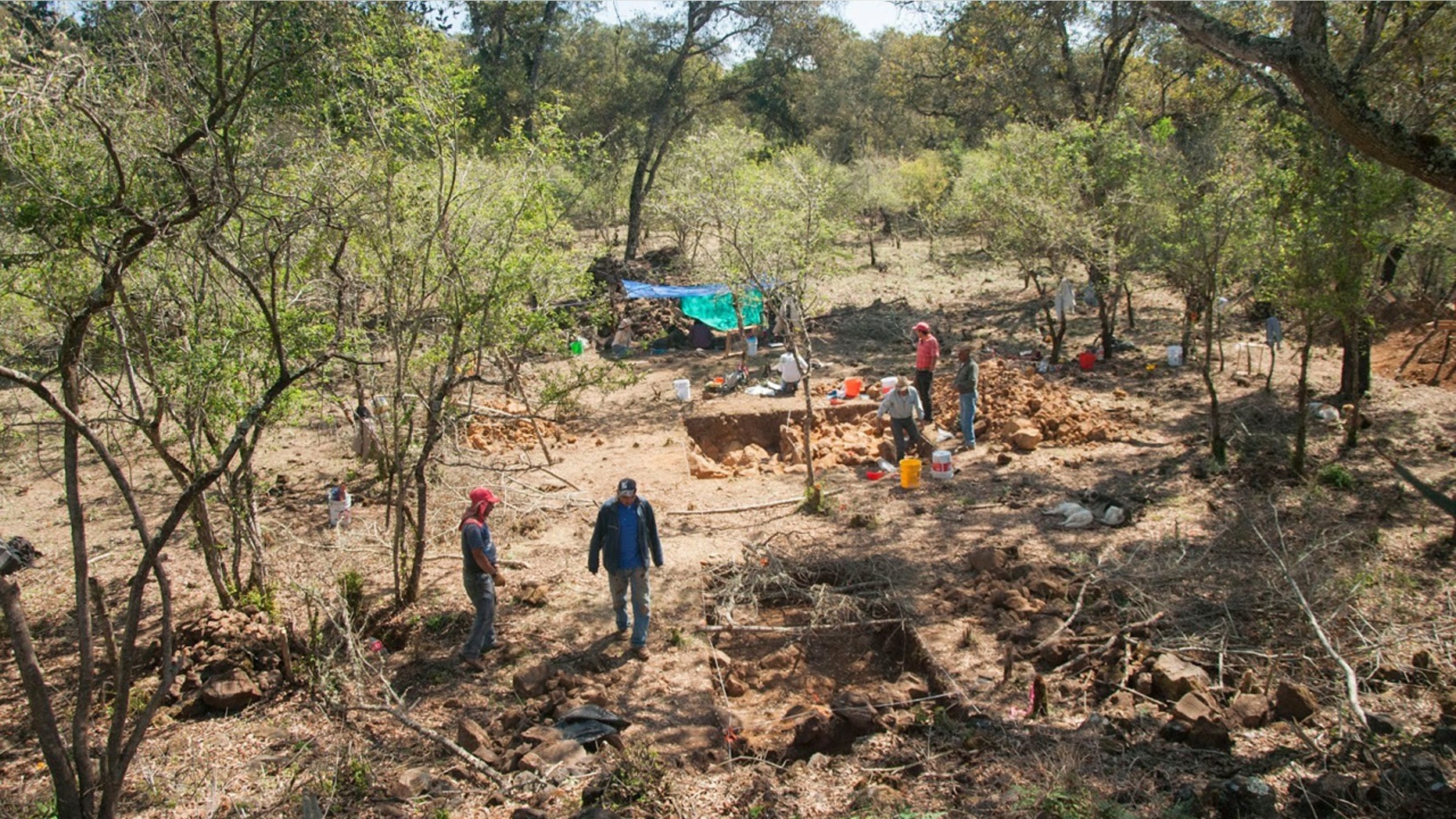 Excavations at Angamuco in 2014.