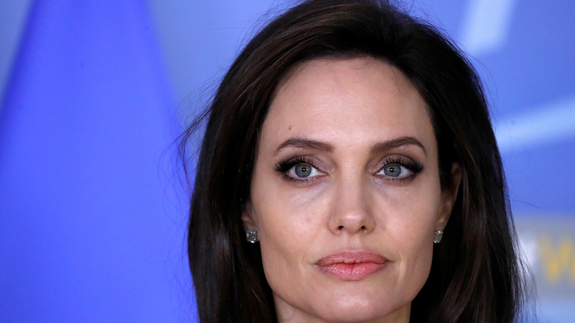 UNHCR Special Envoy actor Angelina Jolie takes part in a news conference at the NATO headquarters in Brussels, Belgium, January 31, 2018. REUTERS/Yves Herman - RC1FB8FE35C0