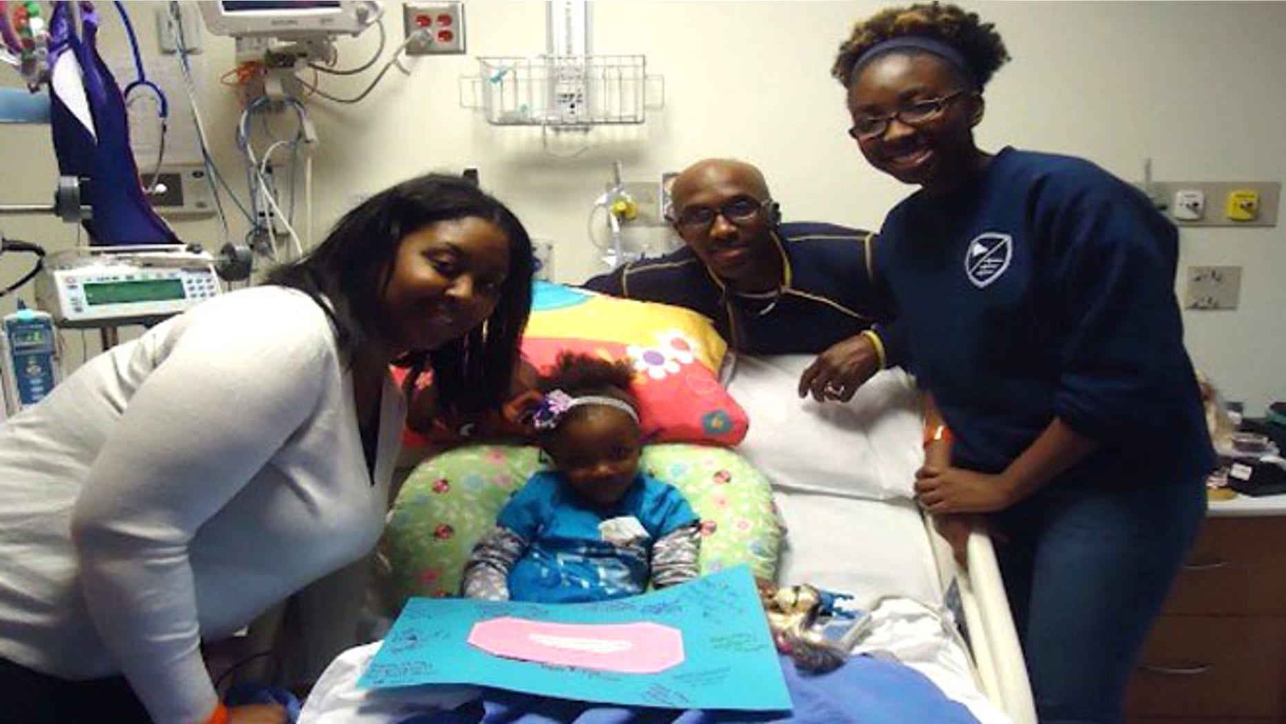 Angelique Walker, 4, is sickle cell free after a life-saving bone marrow transplant from her sister.