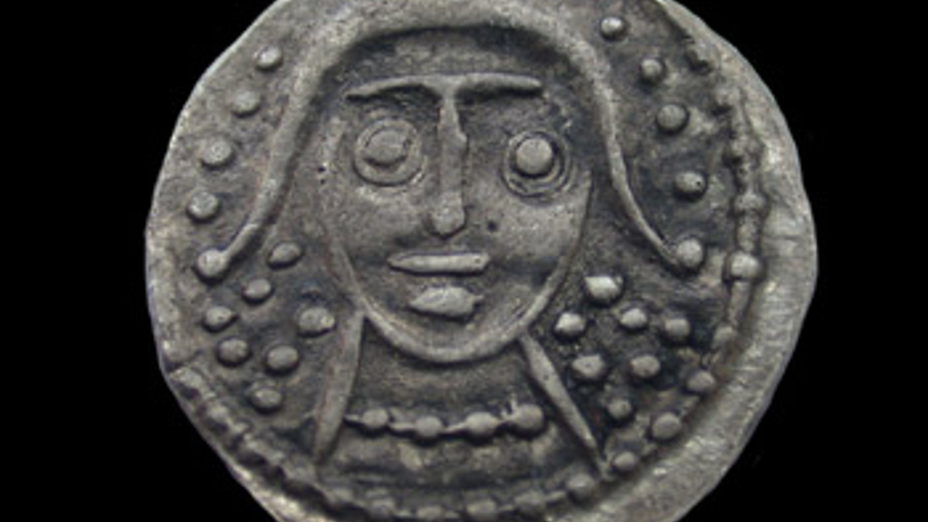 A Sceat, or coin, found at the site. (Credit: Portable Antiquities Scheme)