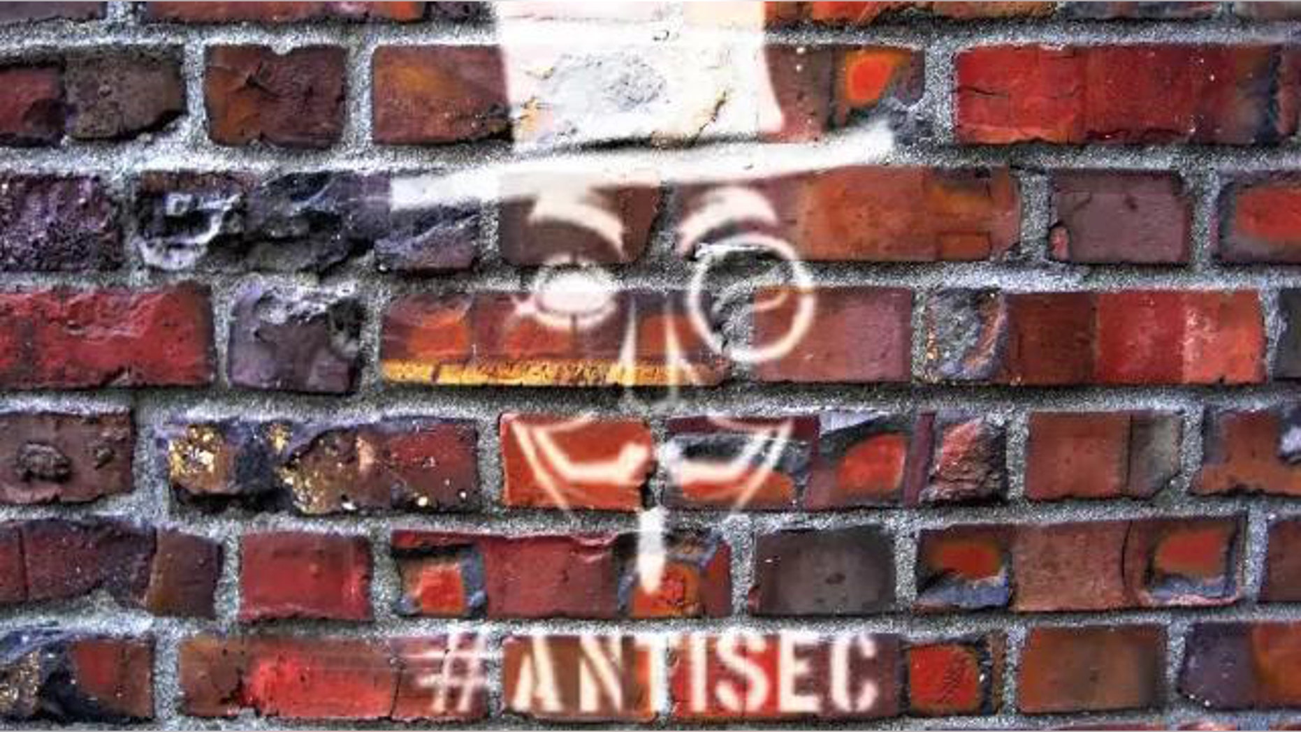 A screenshot from a video posted by the Anonymous hacking group to YouTube purporting to be the recording of a conference call between FBI and Scotland Yard.