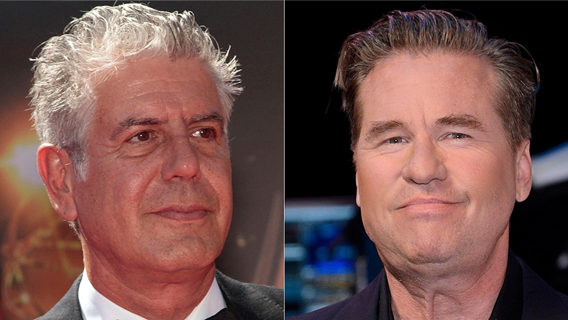 Actor Val Kilmer (right) called celebrity chef's Anthony Bourdain's death "so selfish."
