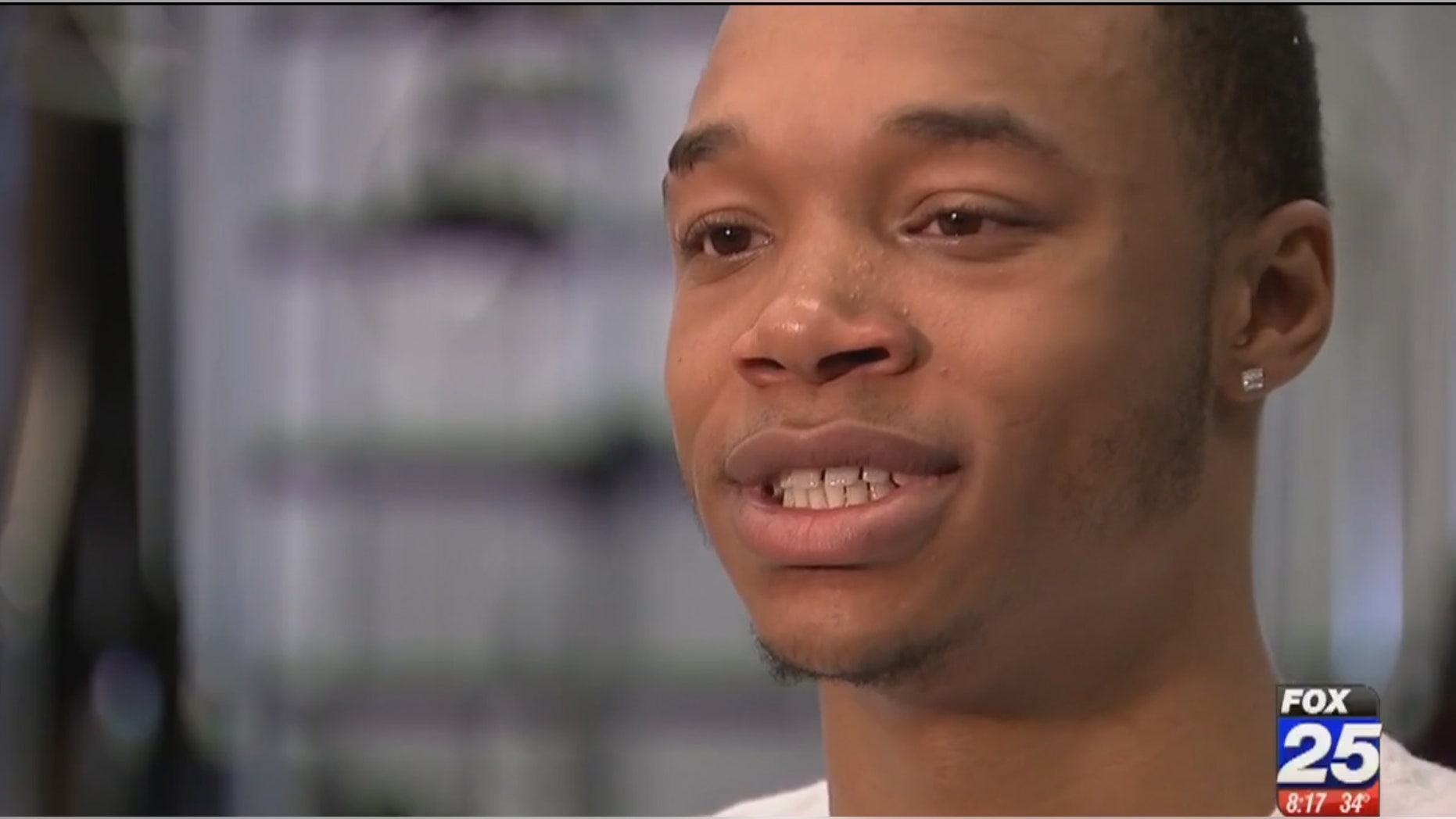 Anthony Hodges was paralyzed in a car accident but is now walking again (Fox25)