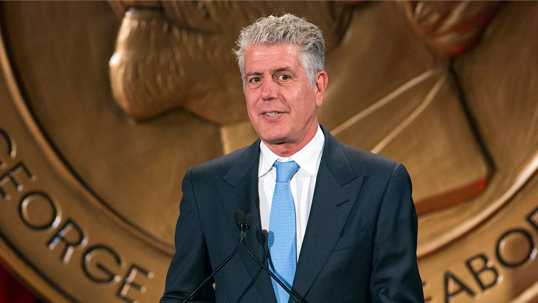 Bourdain told Travel + Leisure he merely goes "limp" when he's stuck behind slow travelers. "I don’t get angry, I don’t tap my feet, I don’t huff and puff or glare at people."