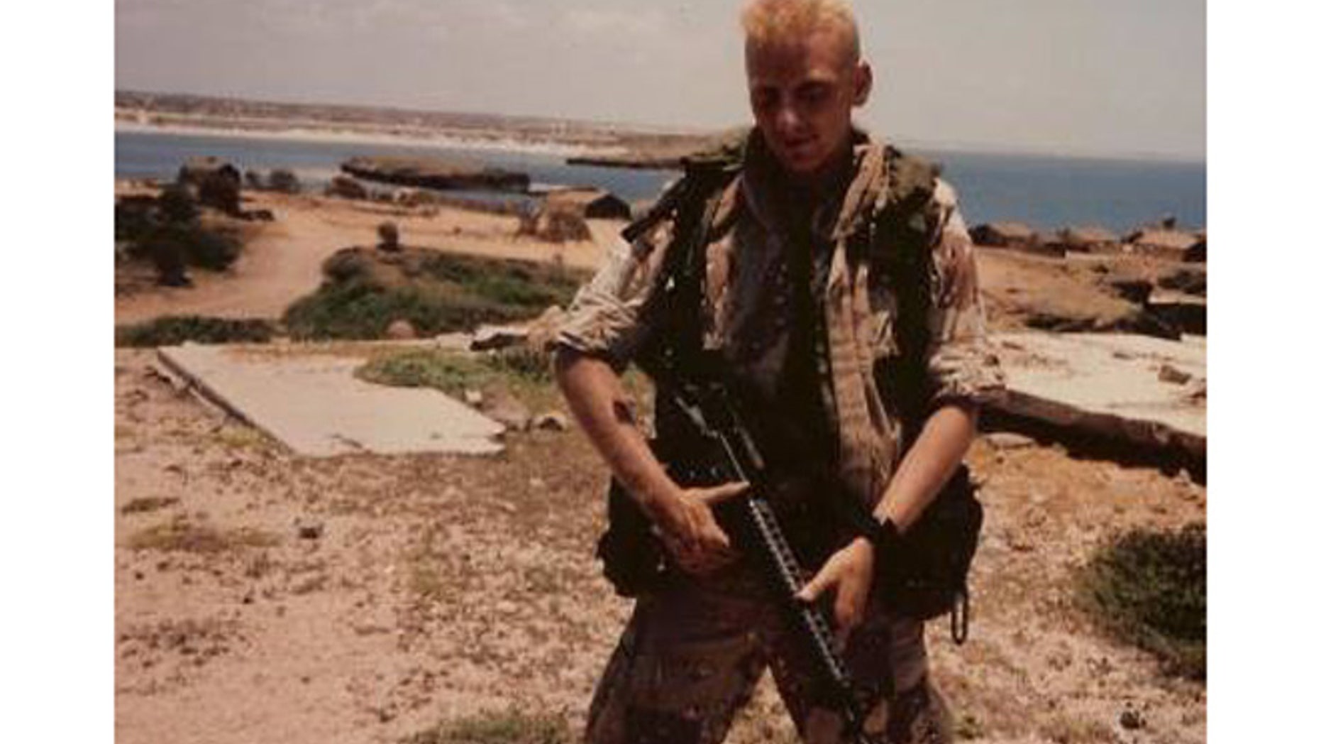 Anthony Hardie, 48, who suffers from Gulf War Illness, is pictured here in 1991.