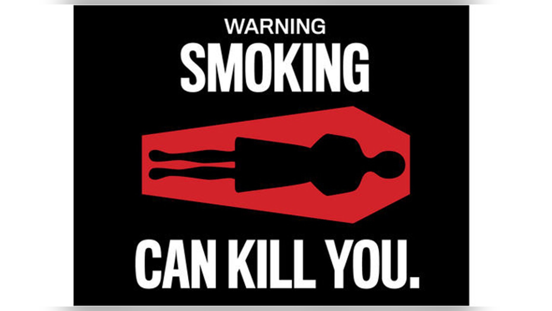 FDA proposed Cigarette Warning label "WARNING: Smoking can kill you."