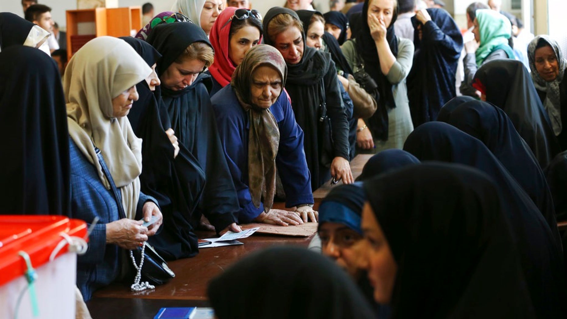 Iranians began voting Friday, May 19, 2017, in the country’s first presidential election since the 2015 nuclear deal with world powers. President Hassan Rouhani, who is seeking a second term, is running against three challengers, the strongest being hard-line cleric Ebrahim Raisi.